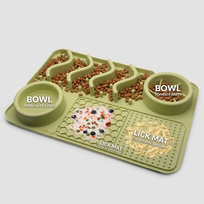 Dog Licking Mat – Slow Feeder Pad for Anxiety & Baths