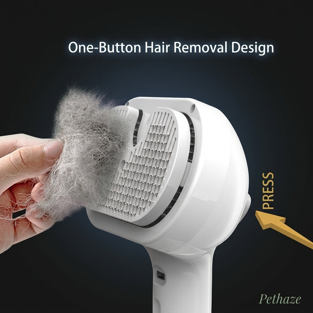 Self-Cleaning Pet Grooming Brush – Removes Loose Fur