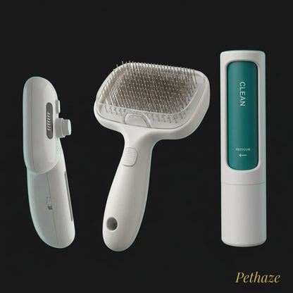 Self-Cleaning Pet Grooming Brush – Removes Loose Fur