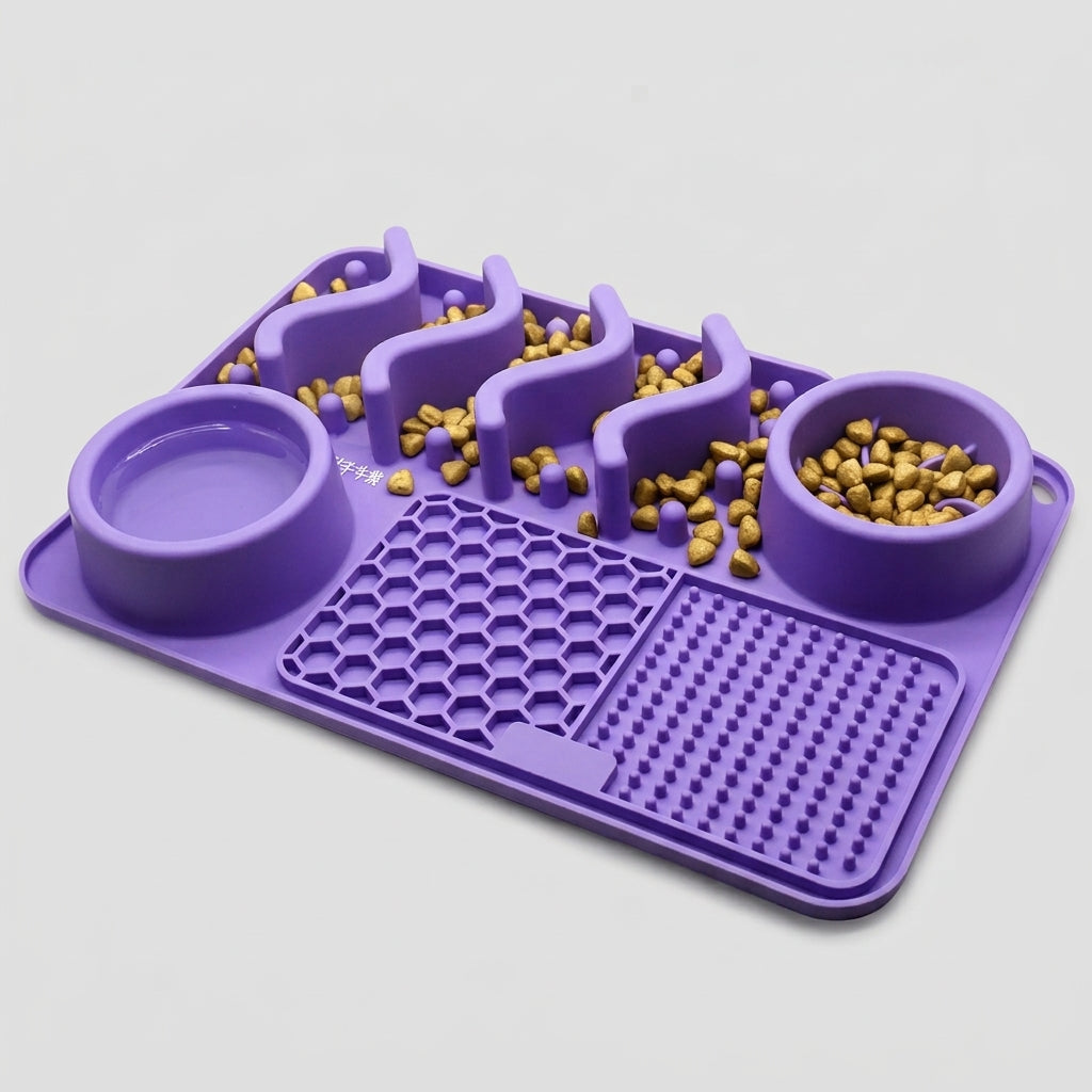 Dog Licking Mat – Slow Feeder Pad for Anxiety & Baths