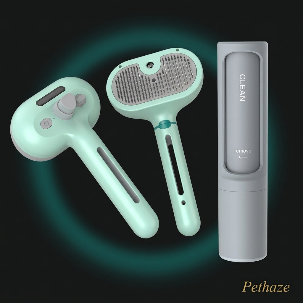 Self-Cleaning Pet Grooming Brush – Removes Loose Fur