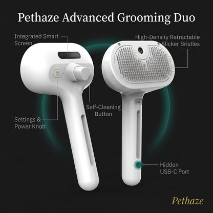 Self-Cleaning Pet Grooming Brush – Removes Loose Fur